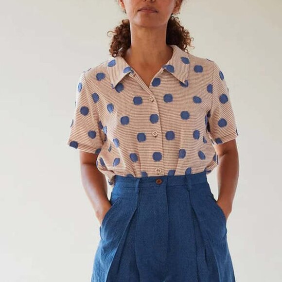 Caron Callahan Johanson Shirt Coast Clip Dot - Picture 1 of 6